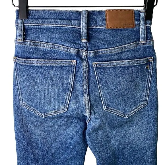Madewell New! Cali Demi-Boot Distressed Cropped Jeans Bodney Wash Style #NA031