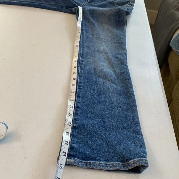 Madewell New! Cali Demi-Boot Distressed Cropped Jeans Bodney Wash Style #NA031