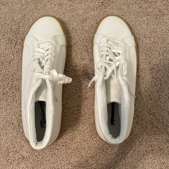 Madewell Sidewalk High-Top Sneakers in Recycled Canvas AI292