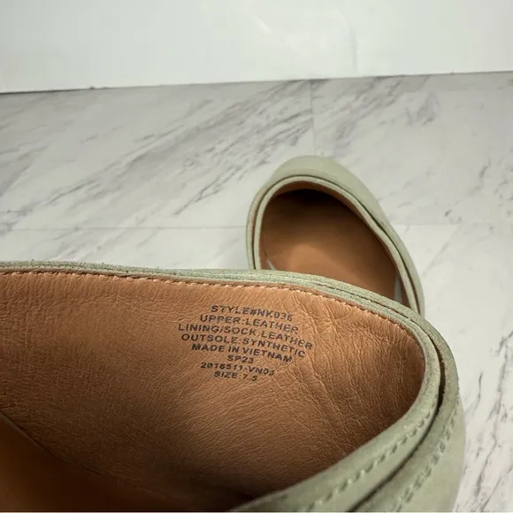 Madewell The Cecily Green Nubuck Clog 7 1/2