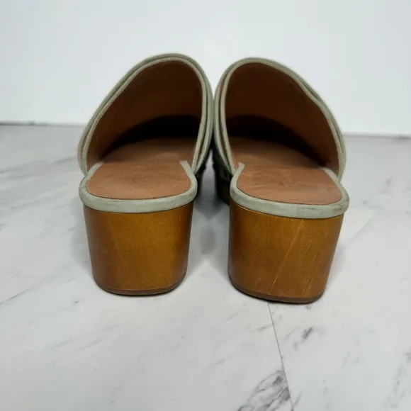 Madewell The Cecily Green Nubuck Clog 7 1/2