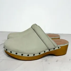 Madewell The Cecily Green Nubuck Clog 7 1/2