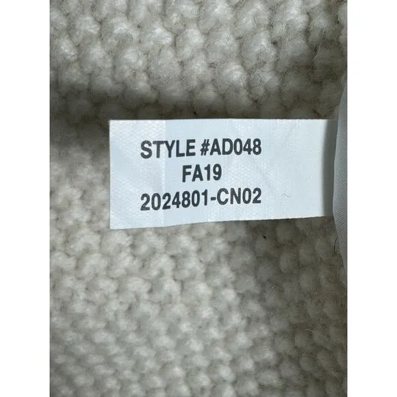 Madewell Varick Turtleneck Sweater in Antique Cream Size XXS