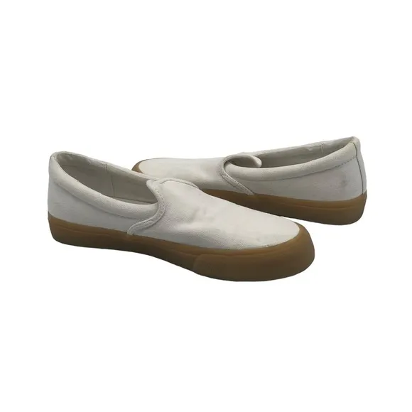 Madewell White Sidewalk Recycled Canvas Sneakers Size 9 Women's (7.5 Men's)
