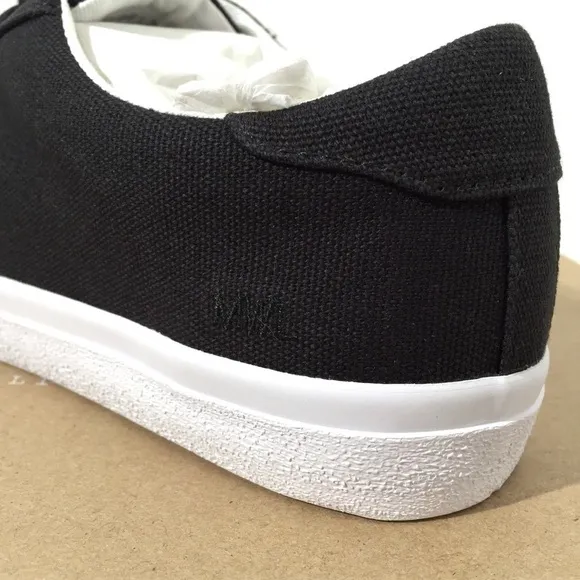 Madewell Women’s Sidewalk Black &amp; White Canvas Sneakers Shoe Size 7