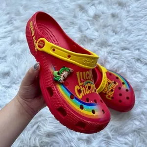 MAGICALLY DELISH 🍀 Lucky Charms Crocs Limited Edition Size Mens 8 Womens 10 🍀✨