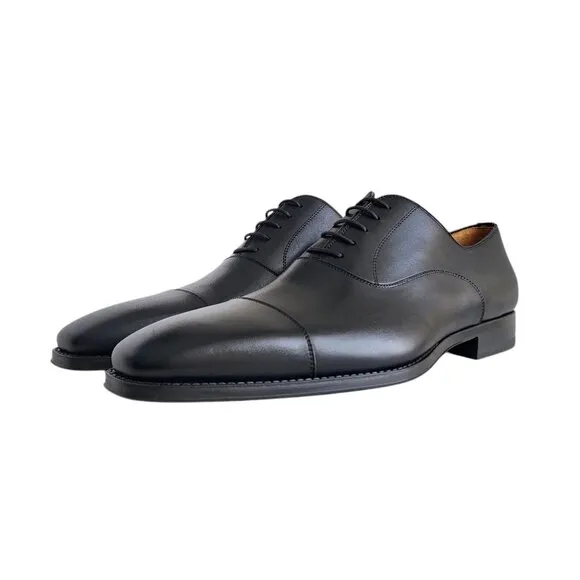 Magnanni Cap Toe Oxfords in Black Men's Size 14
