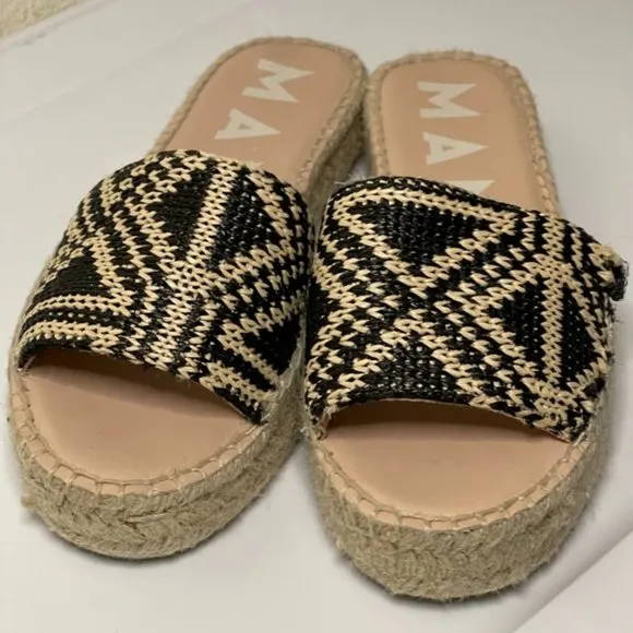 Manebi | Yucatán Raffia Pattern Double Sole Woven Sandal