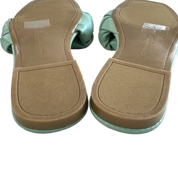 Marc Fisher Folier Padded Woven Flat Slides Size 9M