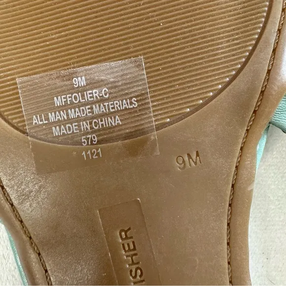 Marc Fisher Folier Padded Woven Flat Slides Size 9M