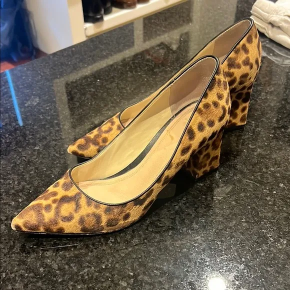 Marc Fisher Leopard Print Women's Block Heels - size 9