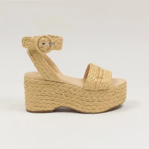 Marc Fisher Marcell Women Slingback Espadrille Heels Natural Size 9 240255