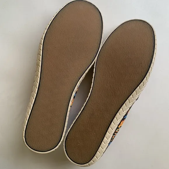Marni Orange Multi Color Striped Slip On Canvas Sneaker Luxury Designer
