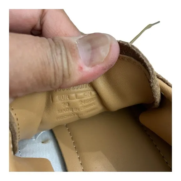 Massimo Dutti SOFT SPLIT SUEDE TRAINERS