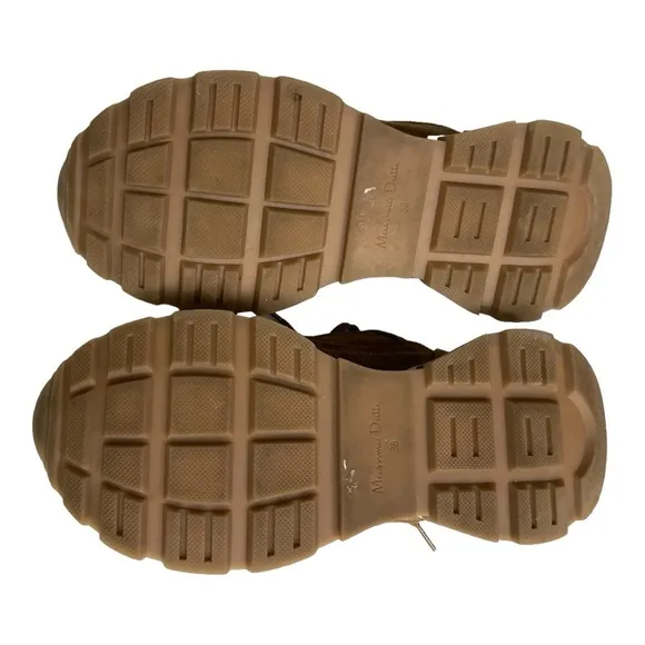 Massimo Dutti SOFT SPLIT SUEDE TRAINERS