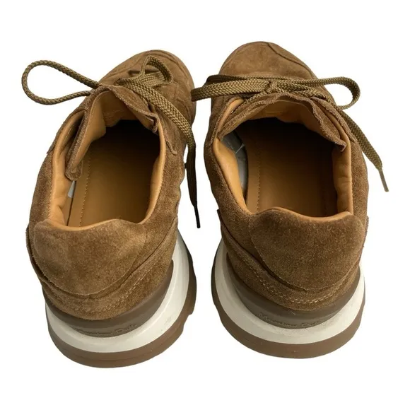 Massimo Dutti SOFT SPLIT SUEDE TRAINERS