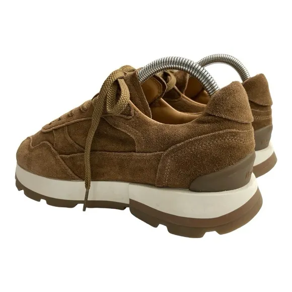 Massimo Dutti SOFT SPLIT SUEDE TRAINERS