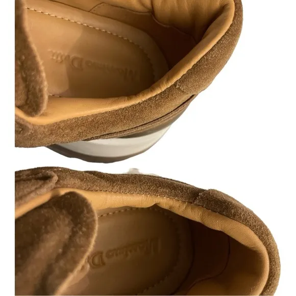 Massimo Dutti SOFT SPLIT SUEDE TRAINERS