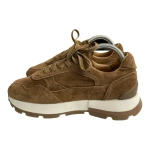 Massimo Dutti SOFT SPLIT SUEDE TRAINERS