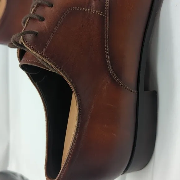 Massimo Emporio Cuero Brown Leather Mens Oxfords Size 9M