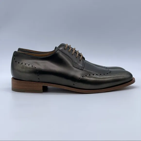 MaxMara Rich Olive Green Lace Up Oxfords.