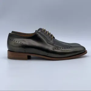 MaxMara Rich Olive Green Lace Up Oxfords.