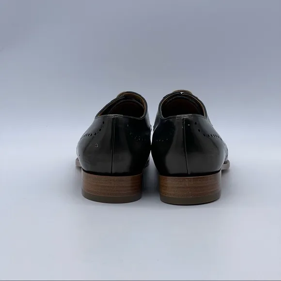 MaxMara Rich Olive Green Lace Up Oxfords.