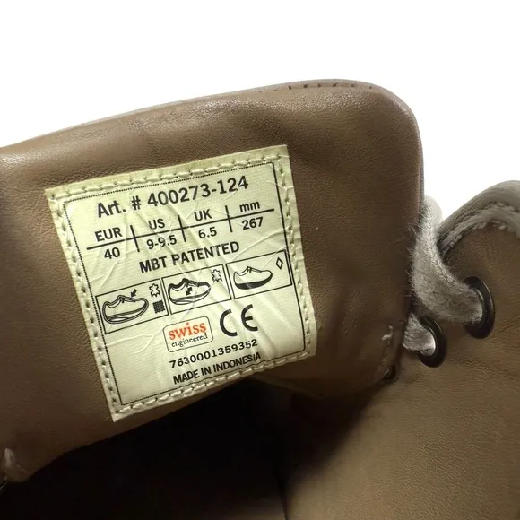 MBT Womens Walking Shoes Sneakers Rocker Bottom Comfort Taupe Size 9-9.5