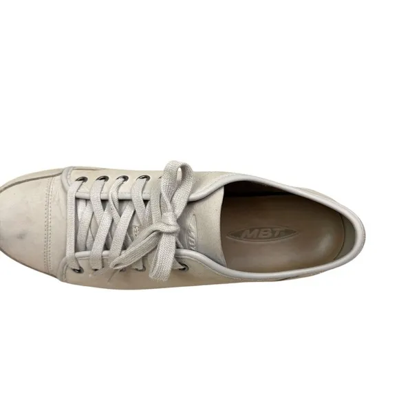 MBT Womens Walking Shoes Sneakers Rocker Bottom Comfort Taupe Size 9-9.5