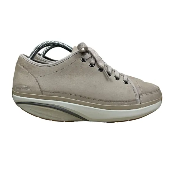 MBT Womens Walking Shoes Sneakers Rocker Bottom Comfort Taupe Size 9-9.5