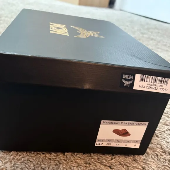 MCM Monogram Rubber Slides