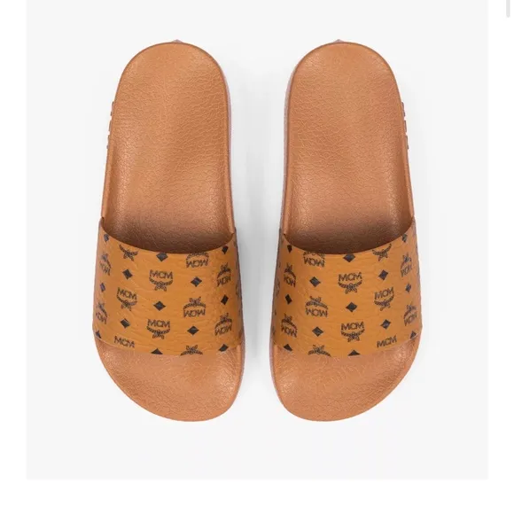 MCM Monogram Rubber Slides