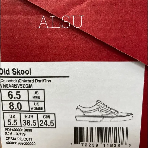 💖MEGA SALE💖 VANS Old Skool Cmochck Checker Canvas Suede Women's VN0A4BV5ZGM