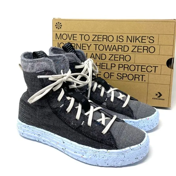 💖MEGA SALE💖Converse CTAS Crater High Top Blue Gray Black Shoes Womens 169418C