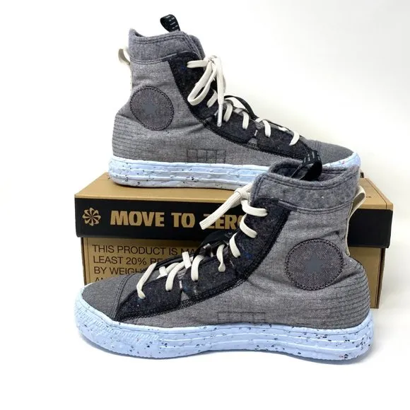 💖MEGA SALE💖Converse CTAS Crater High Top Blue Gray Black Shoes Womens 169418C