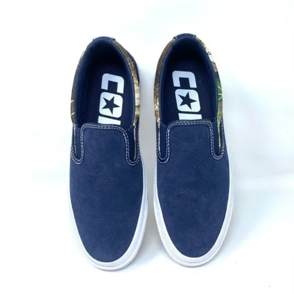 💖MEGA SALE💖CONVERSE Women's ONE STAR CC SLIP Obsidian Blue Canvas 168666C