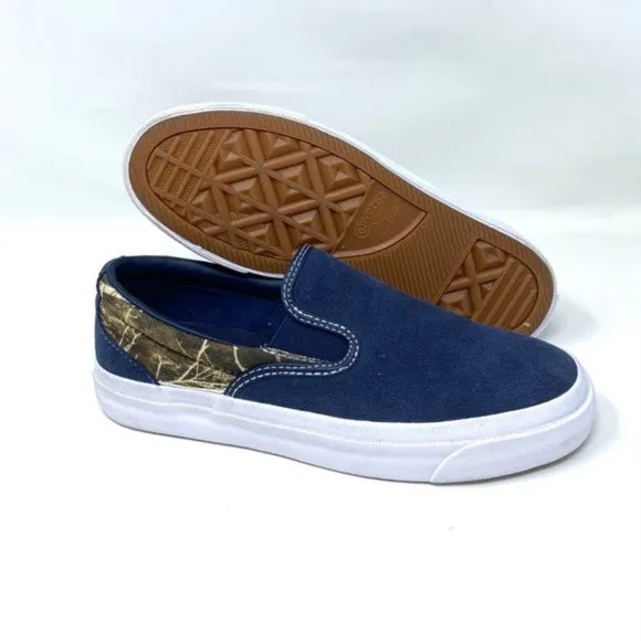 💖MEGA SALE💖CONVERSE Women's ONE STAR CC SLIP Obsidian Blue Canvas 168666C