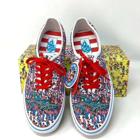 💖MEGA SALE💖VANS Authentic Where_s WALDO Multi Canvas Women's VN0A348A3RZ