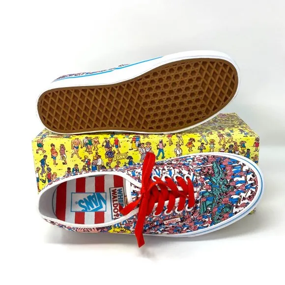 💖MEGA SALE💖VANS Authentic Where_s WALDO Multi Canvas Women's VN0A348A3RZ