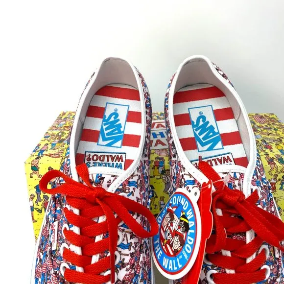 💖MEGA SALE💖VANS Authentic Where_s WALDO Multi Canvas Women's VN0A348A3RZ