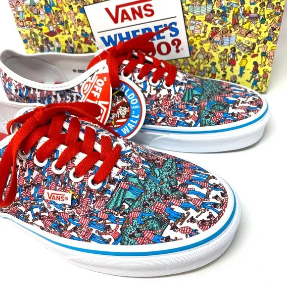 💖MEGA SALE💖VANS Authentic Where_s WALDO Multi Canvas Women's VN0A348A3RZ