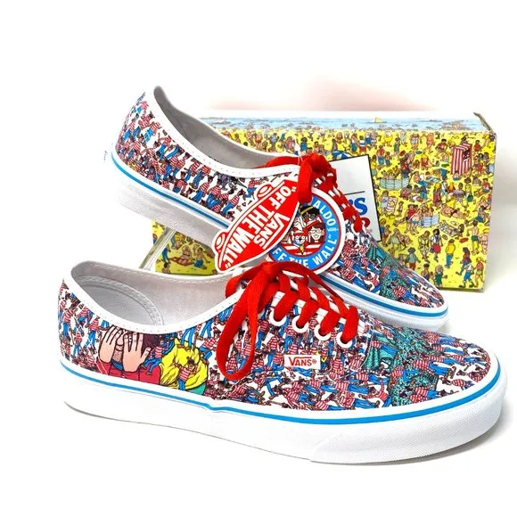 💖MEGA SALE💖VANS Authentic Where_s WALDO Multi Canvas Women's VN0A348A3RZ