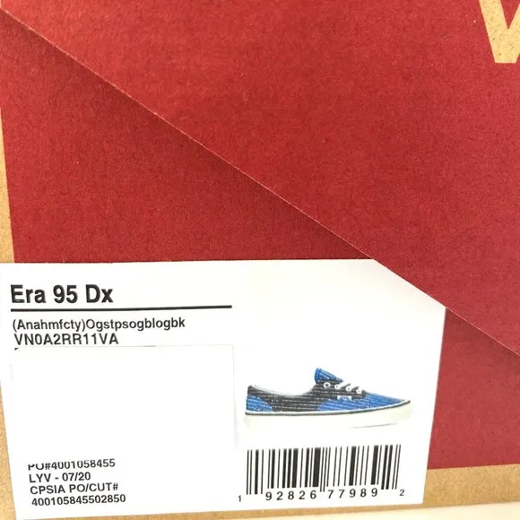 💖MEGA SALE💖VANS Era 95 Dx Canvas Black Blue Sneakers Skate Women's VN0A2RR11VA