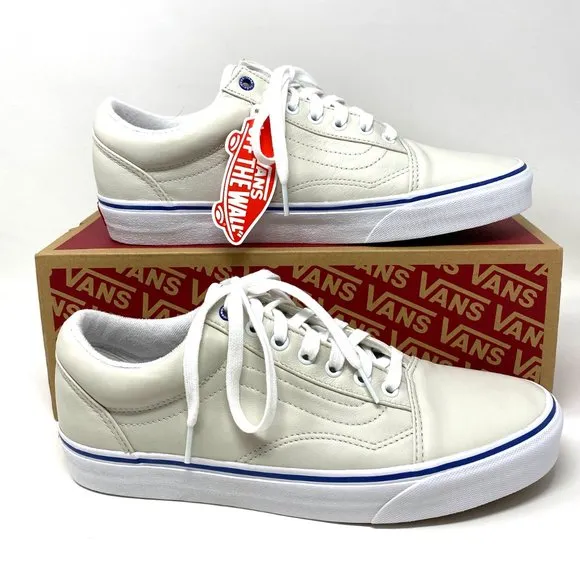 💖MEGA SALE💖VANS Old Skool Butter Leather White Shoes Women's VN0A4U3B2NU