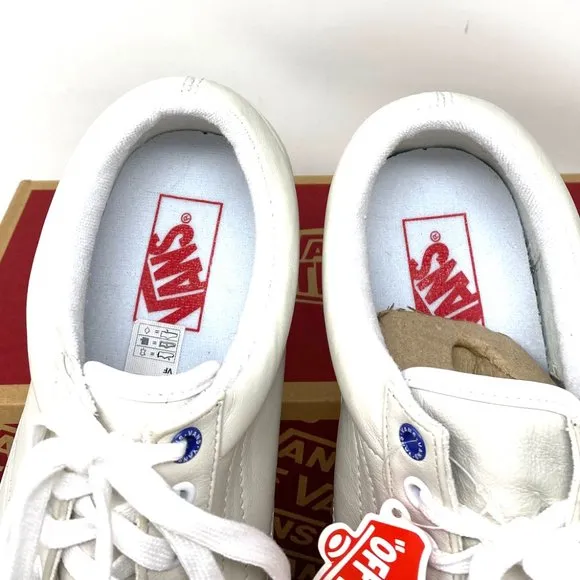 💖MEGA SALE💖VANS Old Skool Butter Leather White Shoes Women's VN0A4U3B2NU