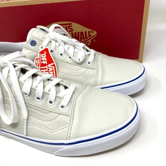 💖MEGA SALE💖VANS Old Skool Butter Leather White Shoes Women's VN0A4U3B2NU