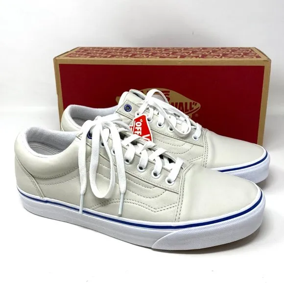 💖MEGA SALE💖VANS Old Skool Butter Leather White Shoes Women's VN0A4U3B2NU