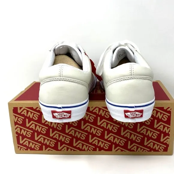 💖MEGA SALE💖VANS Old Skool Butter Leather White Shoes Women's VN0A4U3B2NU