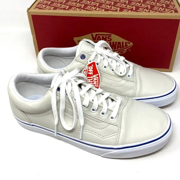 💖MEGA SALE💖VANS Old Skool Butter Leather White Shoes Women's VN0A4U3B2NU