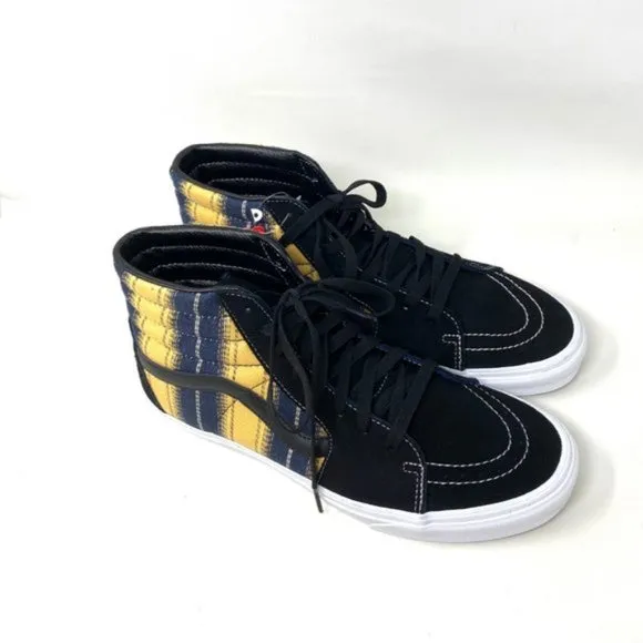 💖MEGA SALE💖VANS SK8-HI Denim  Womens Stripes s Black  Canvas  VN0A4BV6TRM